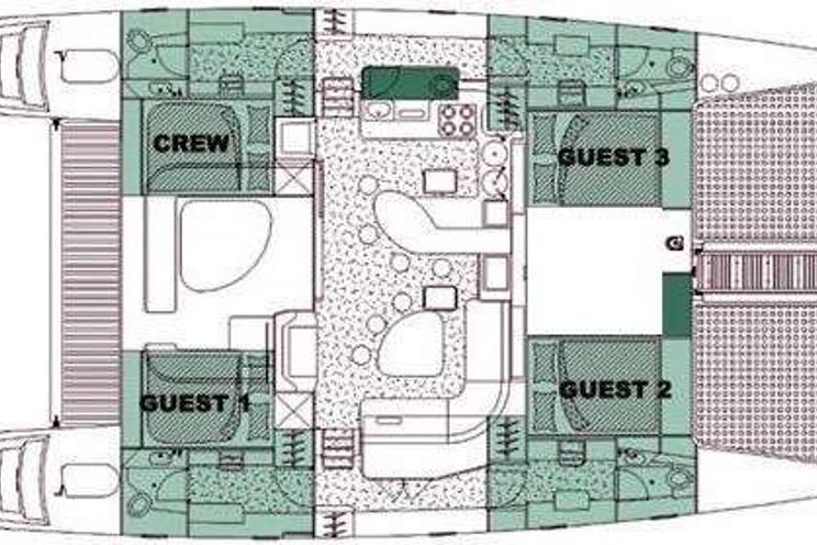 Layout for TURQUOISE TURTLE Voyage 50 - layout