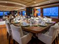 SIROCCO Heesen 47m interior dining area SIROCCO Heesen 47m interior dining area