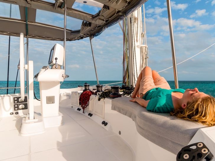 SUMMERTIME Lagoon 52 - flybridge SUMMERTIME Lagoon 52 - flybridge