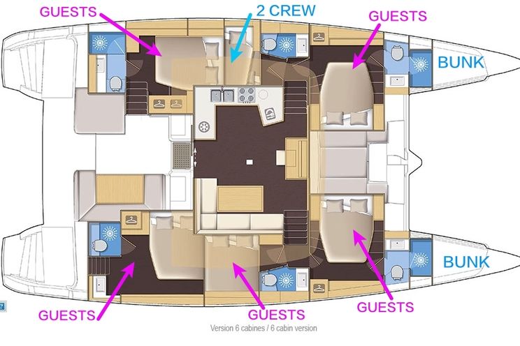 Layout for SUMMERTIME Lagoon 52 - layout
