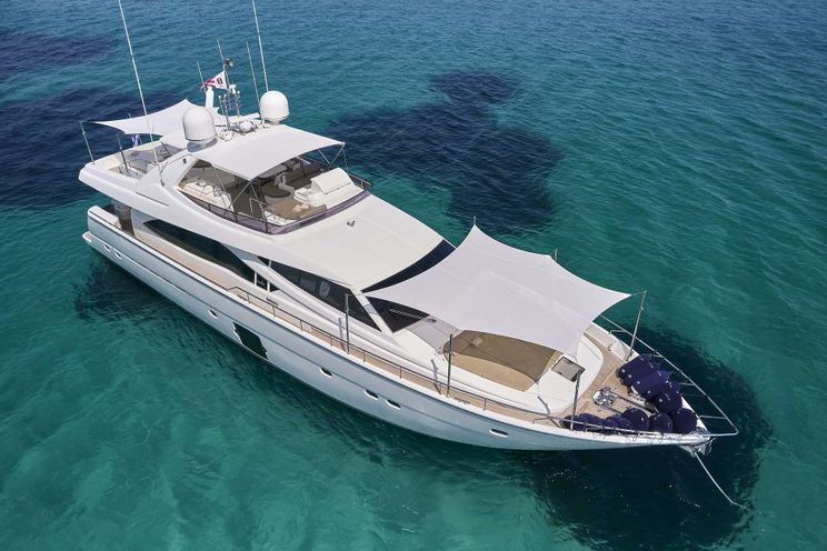 Charter Yacht JULIE M - Ferretti 830 - 4 Cabins - Athens - Mykonos - Paros