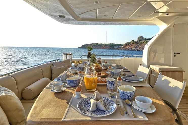 Charter Yacht JULIE M - Ferretti 830 - 4 Cabins - Athens - Mykonos - Paros