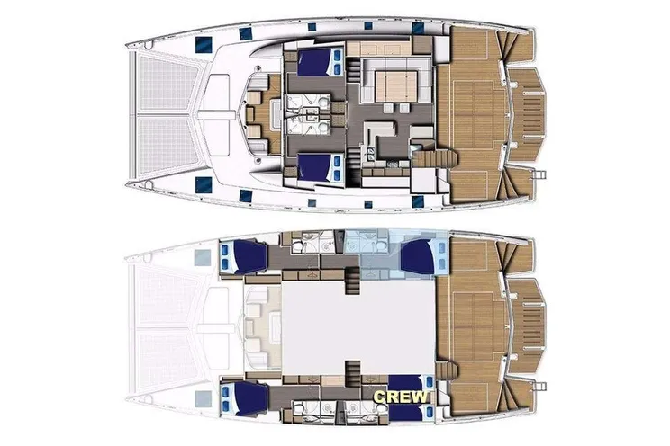 Layout for THE ANNEX - Leopard 58 - Yacht layout