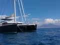 KASKAZI FOUR - Lagoon 620,bow view with waterline KASKAZI FOUR - Lagoon 620,bow view with waterline