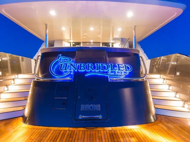 UNBRIDLED Crescent 11 - swim platform area UNBRIDLED Crescent 11 - swim platform area