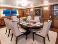 LADY VICTORIA Feadship 120 - indoor dining area