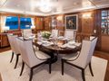 LADY VICTORIA Feadship 120 - indoor dining area LADY VICTORIA Feadship 120 - indoor dining area