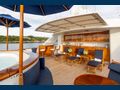 LADY VICTORIA Feadship 120 - sky deck minibar,jacuzzi,and seating area