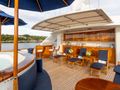 LADY VICTORIA Feadship 120 - sky deck minibar,jacuzzi,and seating area