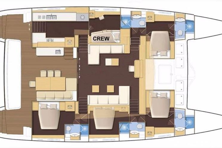 Layout for CARPE DIEM - yacht layout