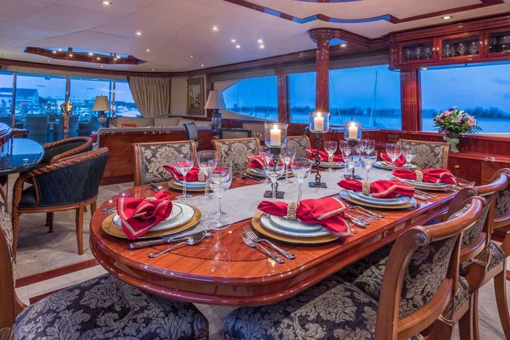 Charter Yacht CEDAR ISLAND - Lazarra 106 - 4 Cabins - Newport - Rhode Island - Long Island Sound - Nassau - Staniel Cay - Exumas