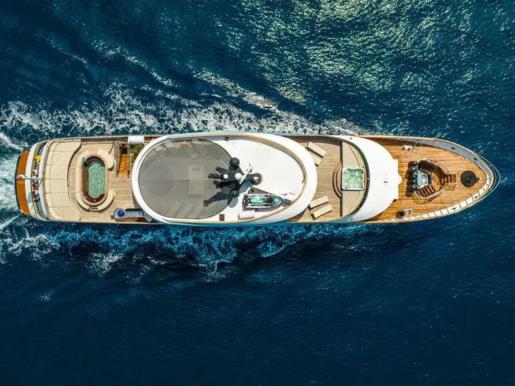 BELLA Custom 48m - top aerial shot BELLA Custom 48m - top aerial shot