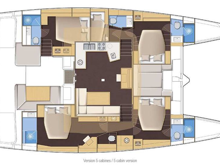 STARLIGHT Lagoon 560 catamaran yacht layout STARLIGHT Lagoon 560 catamaran yacht layout