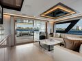 50 FIFTY Ocean Alexander 32L saloon seating with access to the aft deck