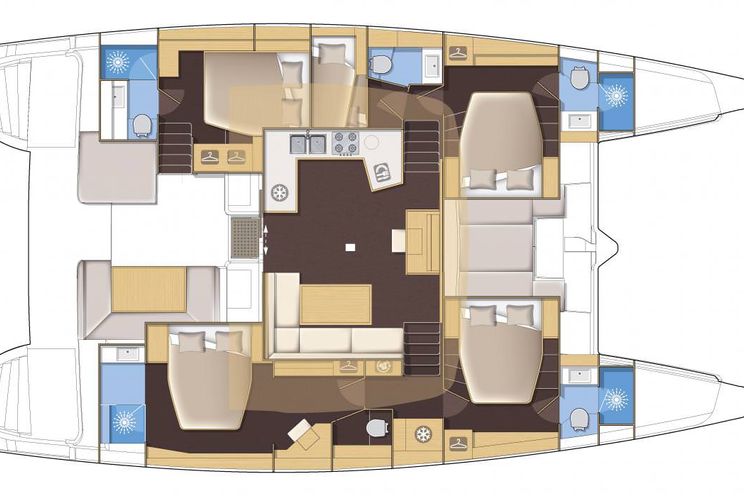 Layout for SOUTHERN COMFORT - yacht layout