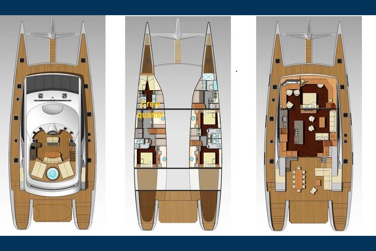 Layout for CARTOUCHE - Yacht layout