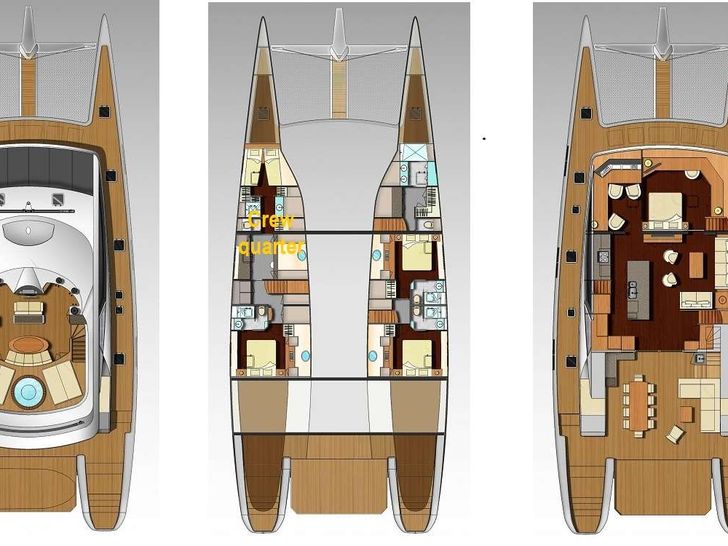 CARTOUCHE - Yacht layout
