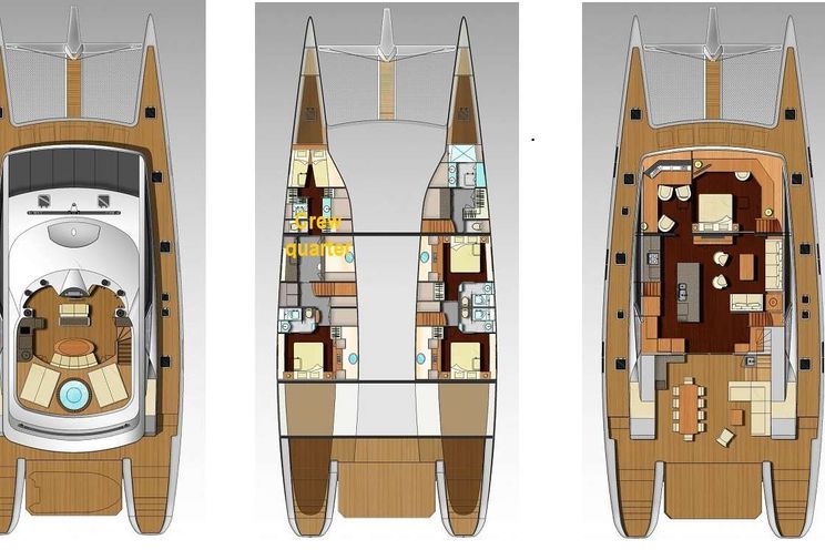 Layout for CARTOUCHE - Yacht layout