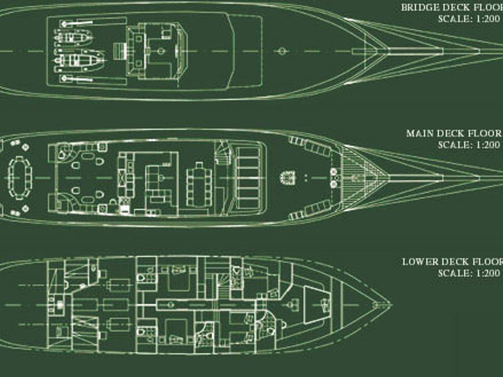 ARKTOS Custom Gulet Motor Sailor 34m - layout ARKTOS Custom Gulet Motor Sailor 34m - layout