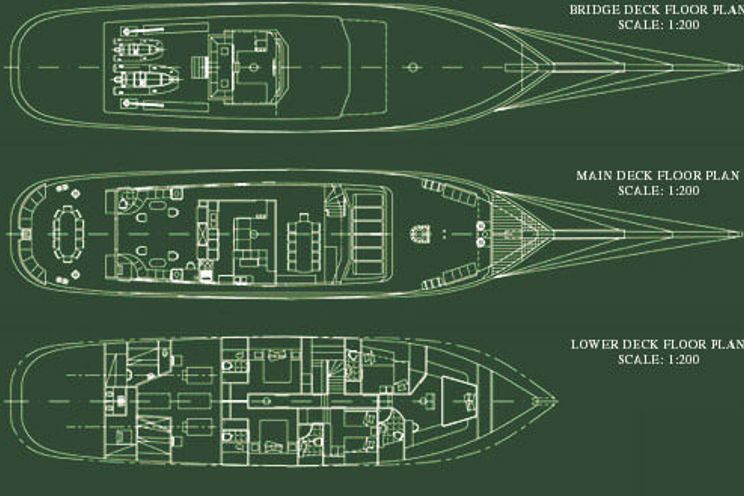 Layout for ARKTOS Custom Gulet Motor Sailor 34m - layout