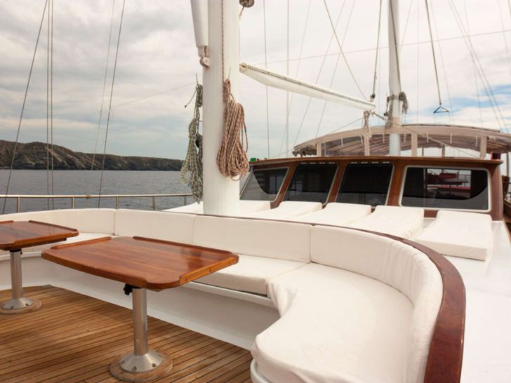 VICTORIA Fethiye Shipyard 25m Gulet - foredeck lounge VICTORIA Fethiye Shipyard 25m Gulet - foredeck lounge