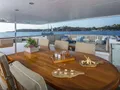 PEGASUS Feadship 52m - sky deck aft alfresco dining area PEGASUS Feadship 52m - sky deck aft alfresco dining area