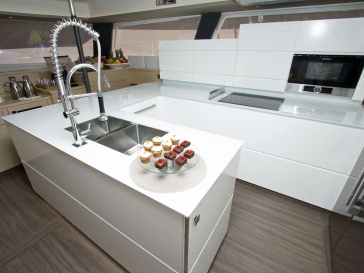 NENNE - Fountaine Pajot Victoria 67 - Spacious Galley and Open Plan Lounge NENNE - Fountaine Pajot Victoria 67 - Spacious Galley and Open Plan Lounge
