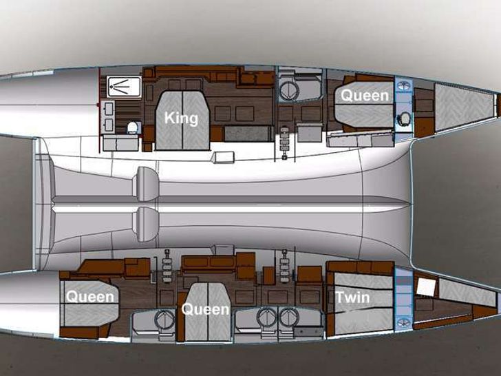 NENNE - Fountaine Pajot 67 - Yacht layout NENNE - Fountaine Pajot 67 - Yacht layout