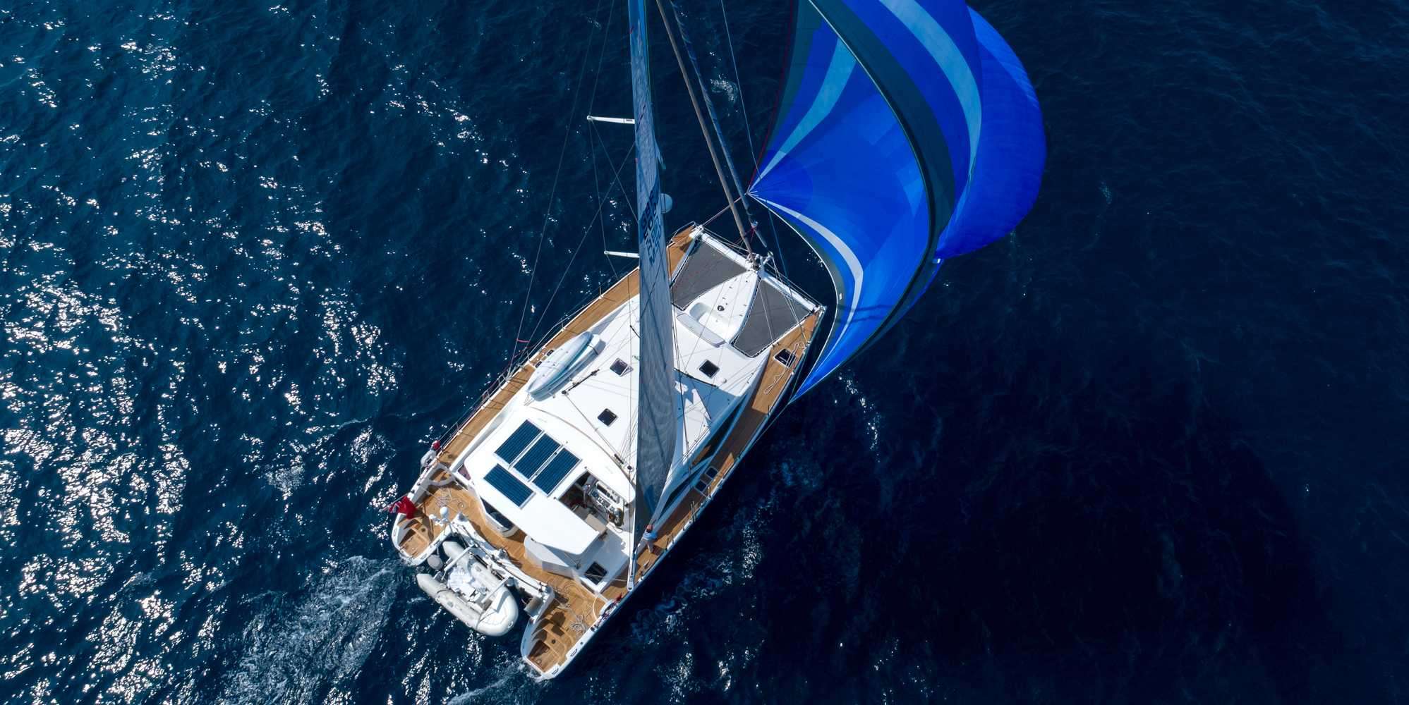 CURANTA CRIDHE Discovery 50 - aerial shot sailing