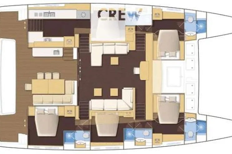 Layout for BAGHEERA L620 Lagoon 620 - layout
