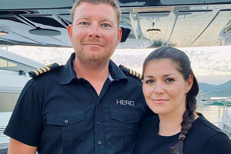 Crew member George and Melissa - Alternate Captain and Chef