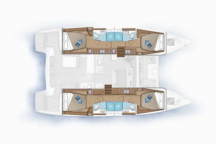 Layout for KAIZEN - Lagoon 46 - layout
