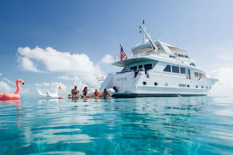 Charter Yacht IMPULSE - Broward 87 - 3 Cabins - Nassau - Exumas - Bahamas