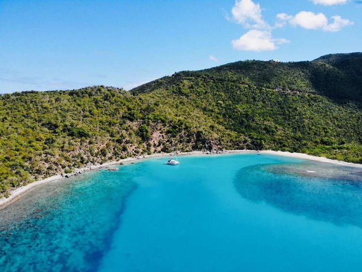 AZURIA Lagoon 50 - anchored near an island AZURIA Lagoon 50 - anchored near an island