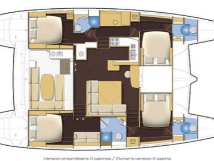 AZURIA Lagoon 50 - layout AZURIA Lagoon 50 - layout