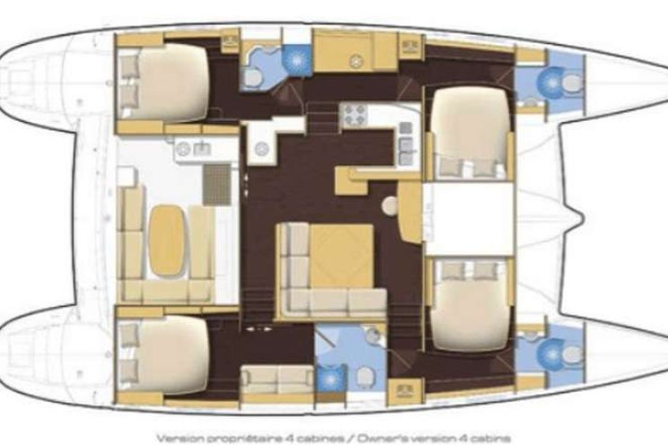 Layout for AZURIA Lagoon 50 - layout