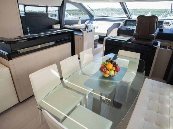 ALYSS - Azimut 72 Fly,indoor dining area ALYSS - Azimut 72 Fly,indoor dining area