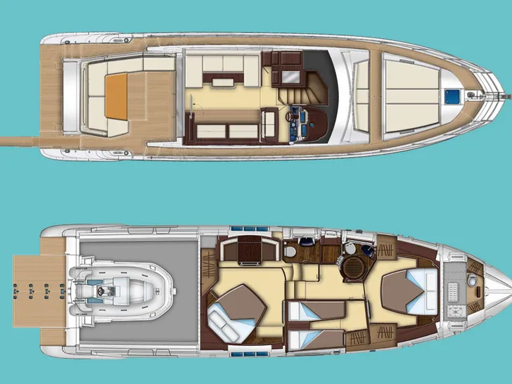 MINI TOO - Azimut 55S,motor yacht layout MINI TOO - Azimut 55S,motor yacht layout