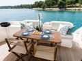 SKYFALL - Azimut 47 Fly,aft alfresco dining area SKYFALL - Azimut 47 Fly,aft alfresco dining area