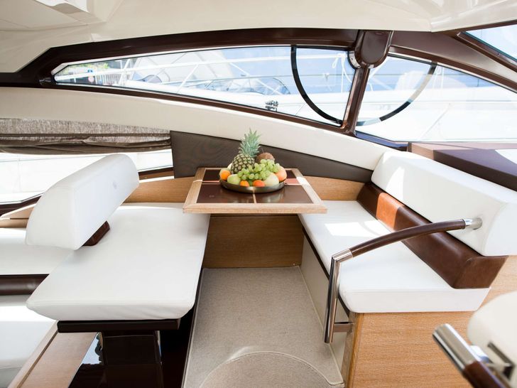 SKYFALL - Azimut 47 Fly,indoor dining area SKYFALL - Azimut 47 Fly,indoor dining area