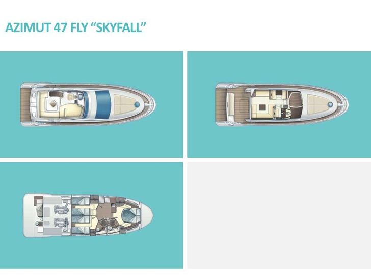 SKYFALL - Azimut 47 Fly,motor yacht layout