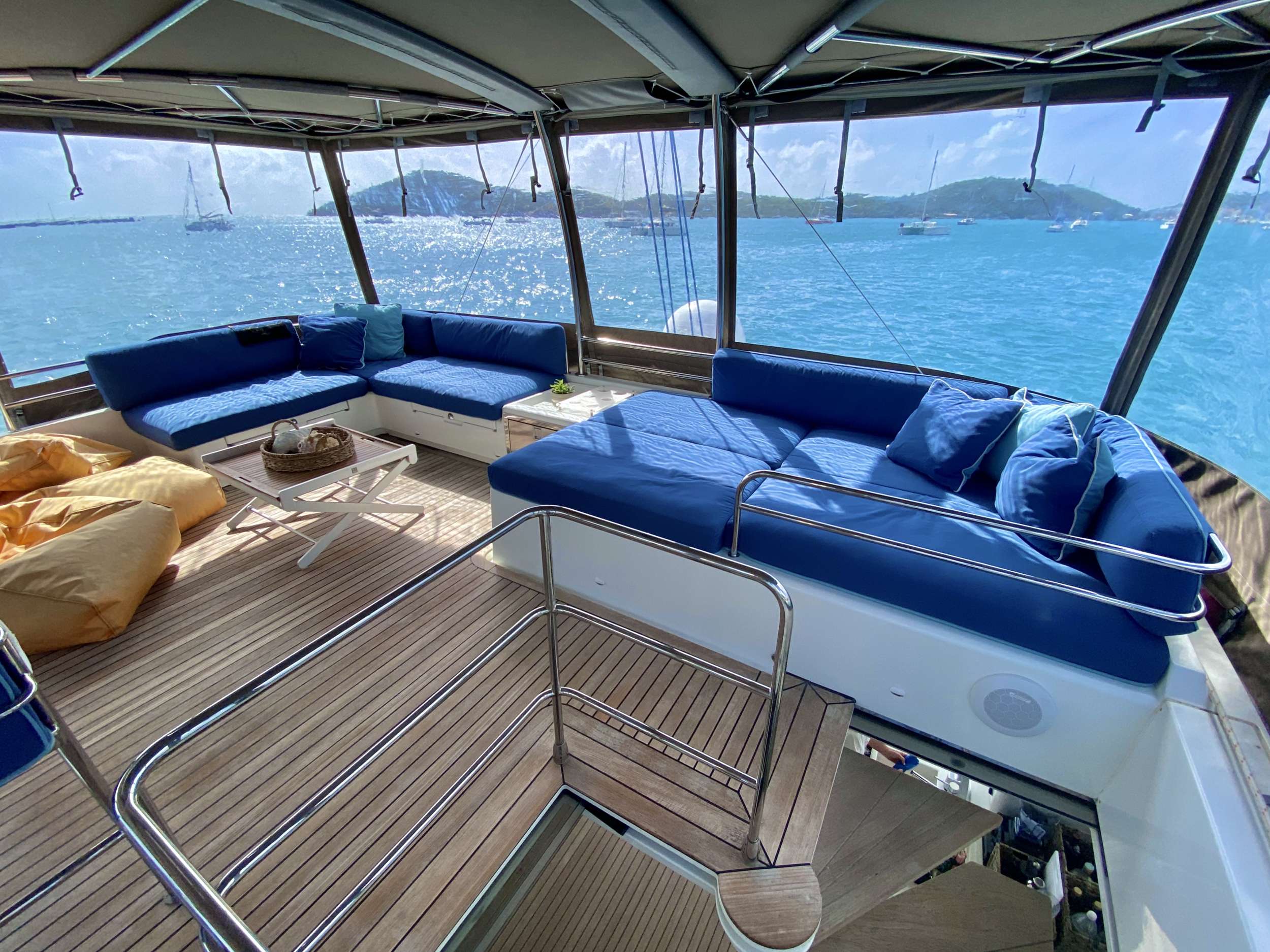 A3 Lagoon 560 - Aft Deck Dining Area