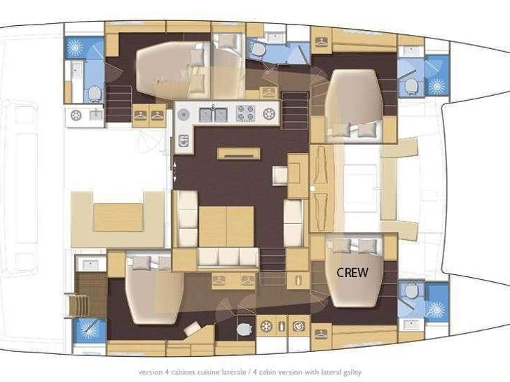 A3 Lagoon 560 - Layout A3 Lagoon 560 - Layout