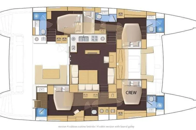 Layout for A3 Lagoon 560 - Layout