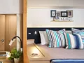 NEW HORIZONS 2 Fountaine Pajot Saba 50 - master cabin beddings NEW HORIZONS 2 Fountaine Pajot Saba 50 - master cabin beddings