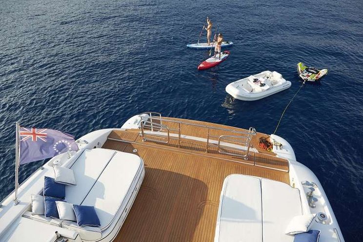 Charter Yacht ALLURE - 105 Sport Mangusta - 4 Cabins - 2015 - Nassau - Staniel Cay - Exumas