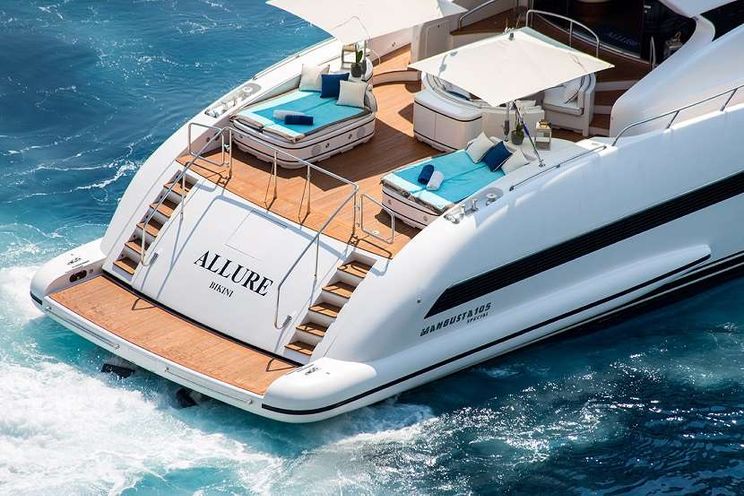 Charter Yacht ALLURE - 105 Sport Mangusta - 4 Cabins - 2015 - Nassau - Staniel Cay - Exumas