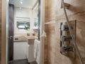 55 FIFTYFIVE Cerri Flying Sport 102 - master cabin bathroom shower and lavatory 55 FIFTYFIVE Cerri Flying Sport 102 - master cabin bathroom shower and lavatory