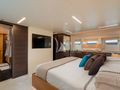 55 FIFTYFIVE Cerri Flying Sport 102 - master cabin bed and TV 55 FIFTYFIVE Cerri Flying Sport 102 - master cabin bed and TV