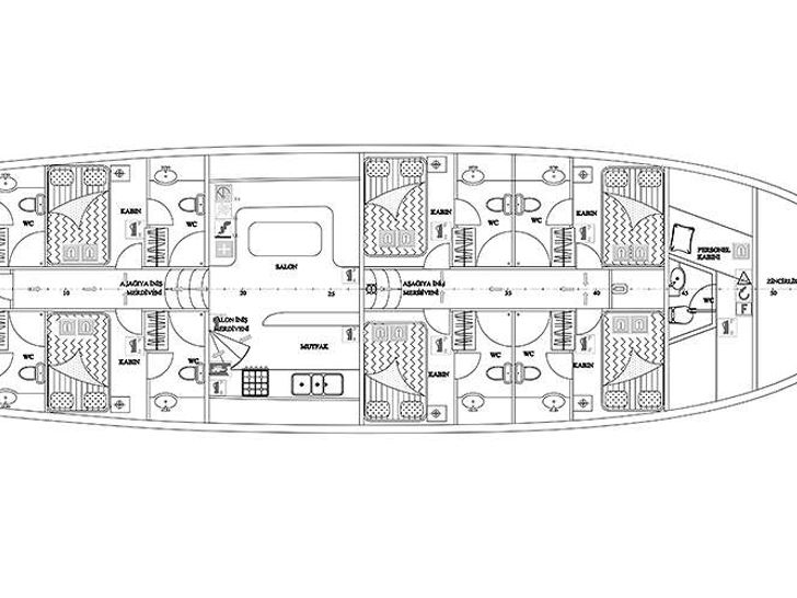 Yacht layout Yacht layout